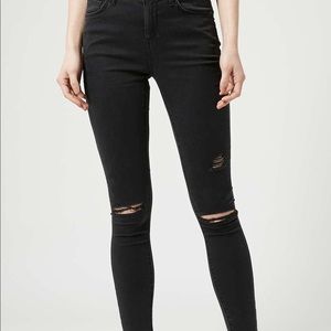 Top Shop Black Ripped Jeans